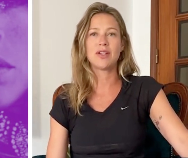 Luana Piovani relembra ensaio nu e rebate seguidor