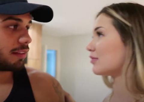 Noiva filma reação de Zé Felipe ao contar que 'gastou' R$ 10 mil em seu cartão