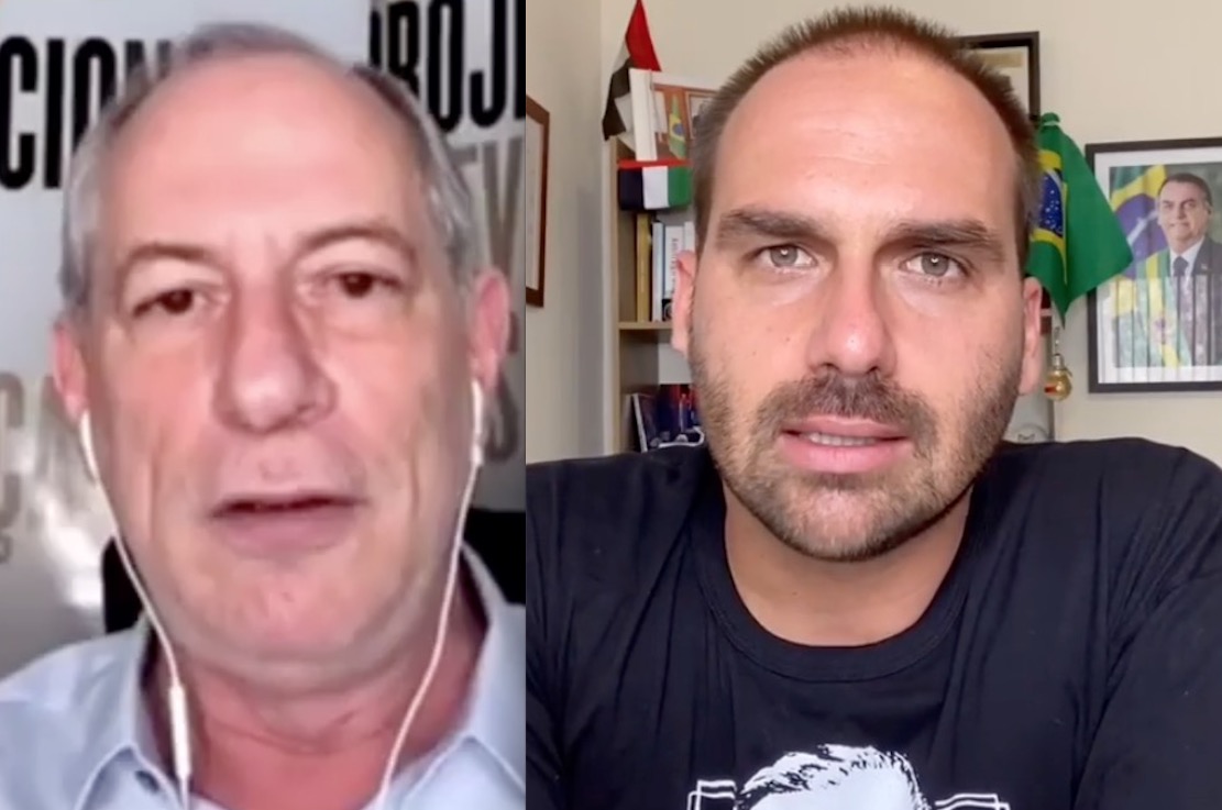 Eduardo Bolsonaro e Ciro Gomes batem boca na internet