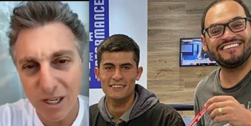 Matheus Ceará passa na frente de Luciano Huck e dá moto a rapaz que sofreu ataque racista