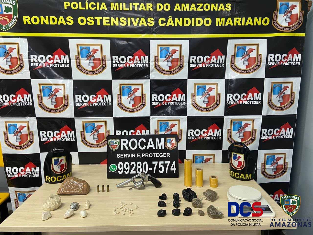 Armado, homem é preso com drogas em Manaus