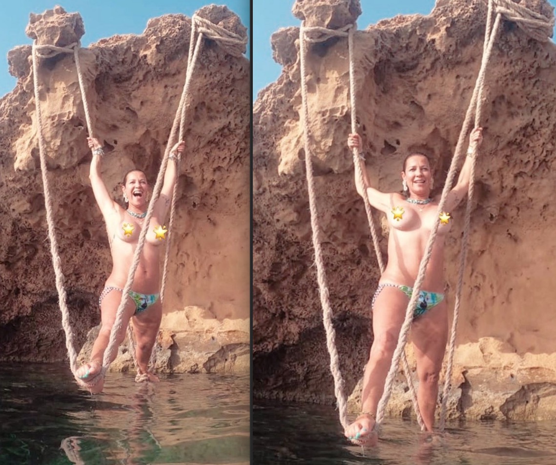 Luana Piovani mostra fotos ousadas de topless em Ibiza