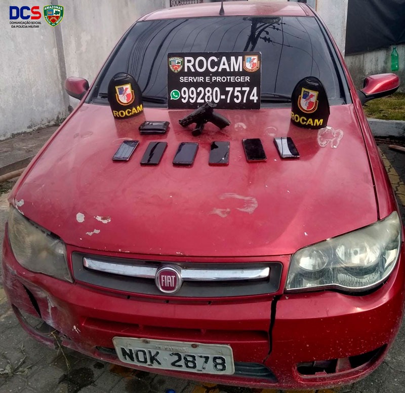 Trio é preso suspeito de realizar 'arrastão' em Manaus