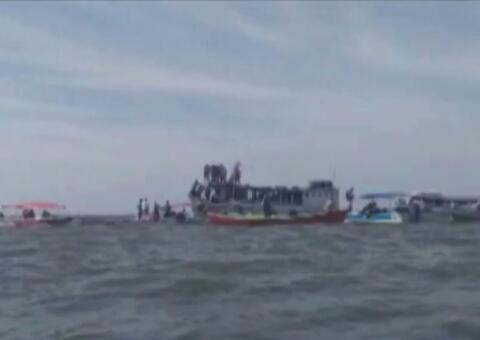 Barco naufraga com 12 pastores no Pará e um corpo é resgatado 