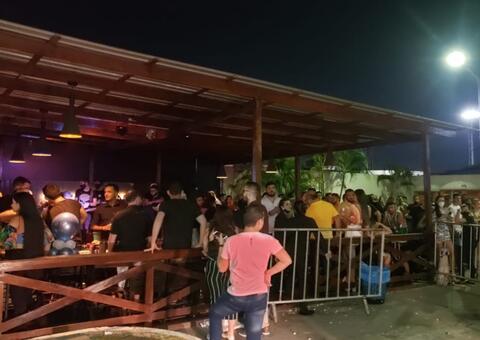 Aglomeração e infrações causam fechamento de bares em Manaus 