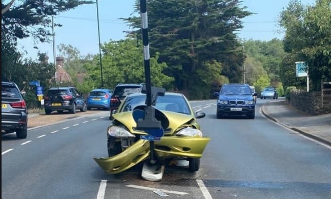 Homem bate carro ao tentar se livrar de aranha