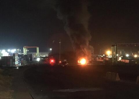 Tanques químicos têm risco de explosão no Porto Chibatão, diz Bombeiros