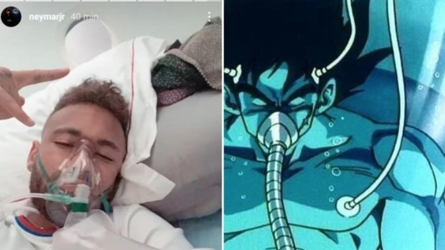 Neymar é comparado com Goku após foto de 'recuperação'