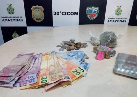 Homem é preso suspeito de vender drogas em casa de jogos em Manaus 