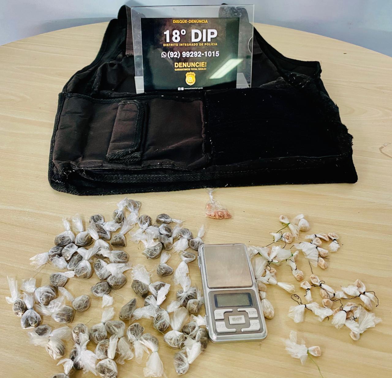 Suspeitos de vender drogas são presos após denúncia anônima em Manaus 