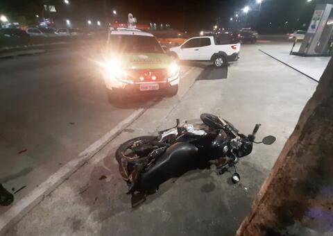 Dupla é presa após fazer arrastões e desabar de moto durante fuga em Manaus