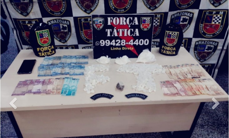 Com drogas e mil reais, dois adolescentes são apreendidos em Manaus