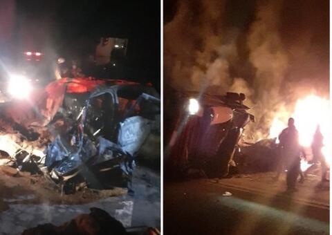 Criança sai ilesa de acidente com carreta que deixou 8 mortos