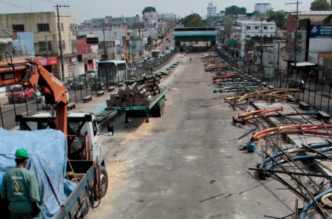 Desmontagem do T1 avança para reconstrução do terminal em Manaus 