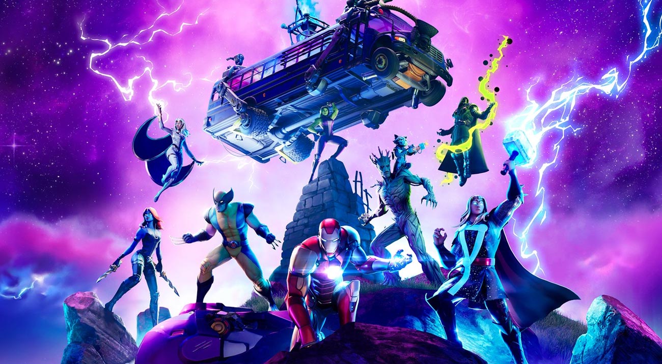 Nova temporada de Fortnite terá heróis e vilões da Marvel