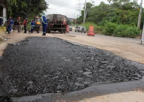 Recuperação viária do Distrito Industrial terá retorno das obras em Manaus