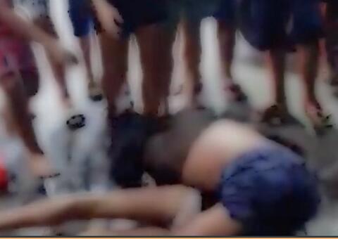 Vídeo registra brigas e aglomeração em posto de combustível em Manaus