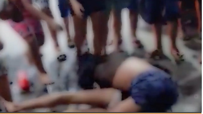 Vídeo registra brigas e aglomeração em posto de combustível em Manaus