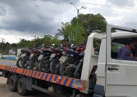 Mais de 20 motocicletas são apreendidas durante operação no Amazonas