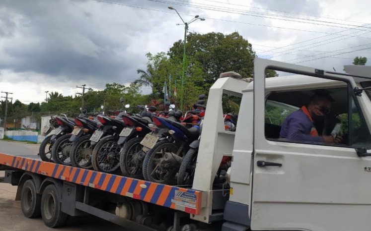 Mais de 20 motocicletas são apreendidas durante operação no Amazonas