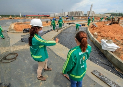 Obra do Terminal 6 alcança 38% de conclusão em Manaus 