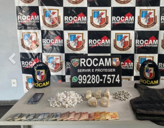 Homem é preso e adolescente apreendido com drogas e dinheiro em Manaus