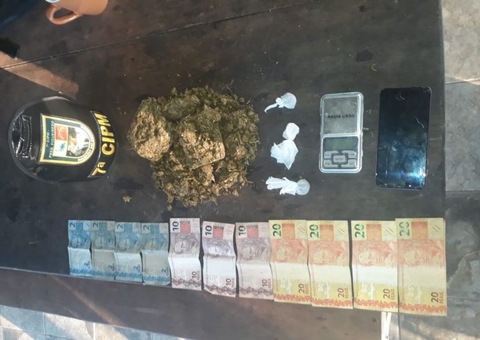 PM prende jovem com variedade de drogas no Amazonas