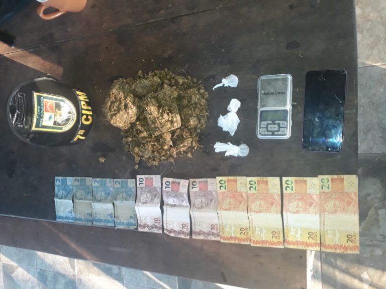PM prende jovem com variedade de drogas no Amazonas