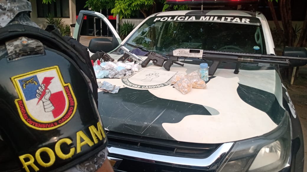 Polícia apreende armas, drogas e granada na zona Leste de Manaus 