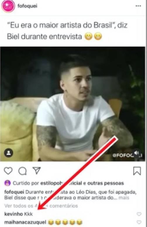 Biel diz que era 'o maior artista do Brasil' e Kevinho reage 