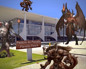 O diabo e o 'rei Jair Bolsonaro' - a batalha do mal contra o bem