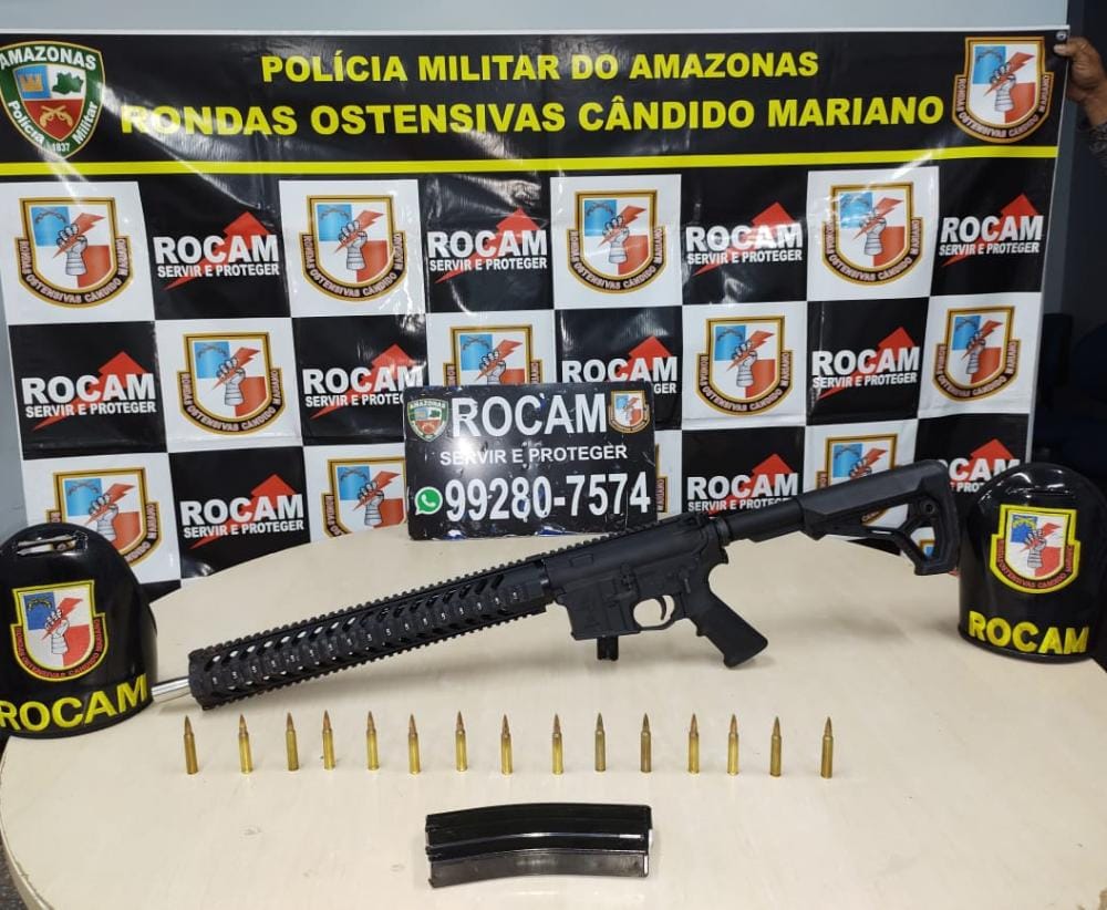 Rocam prende homem com fuzil em área de mata de Manaus