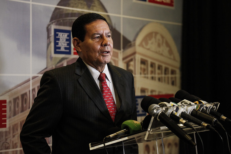 Vice-presidente Hamilton Mourão estará em Manaus nesta quinta-feira