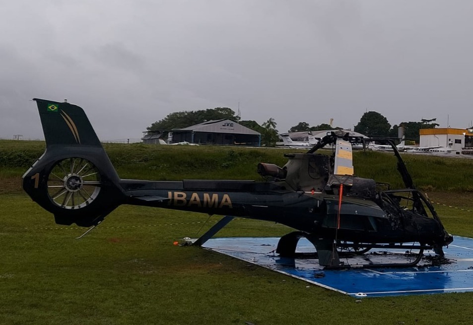 PF prende suspeitos de incendiarem helicópteros do Ibama em Manaus