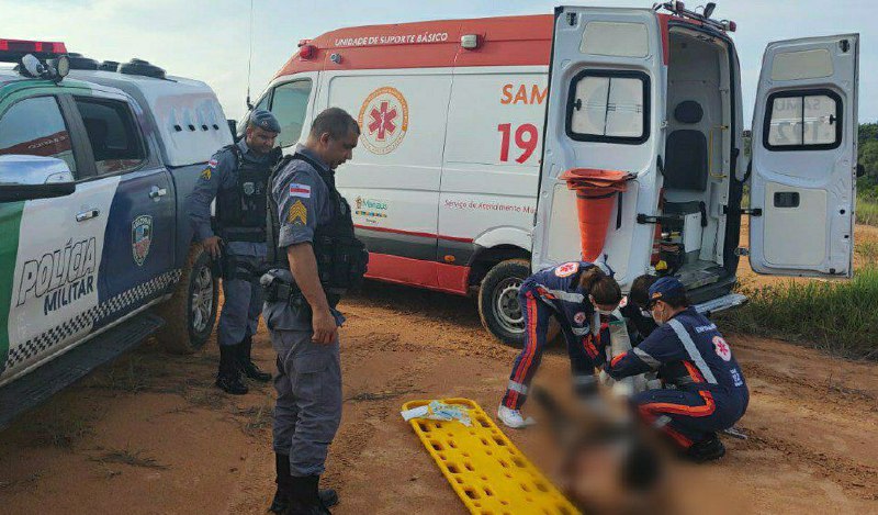 Esfaqueado, homem é encontrado agonizando em estrada de Manaus