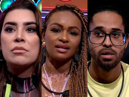 Luciano, Naiara Azevedo e Natália formam 1º Paredão do BBB22