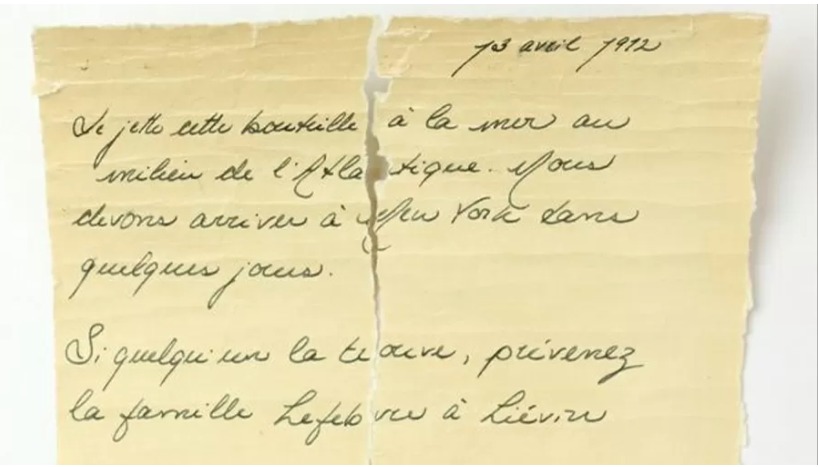 Cientistas investigam se bilhete encontrado é de passageira do Titanic