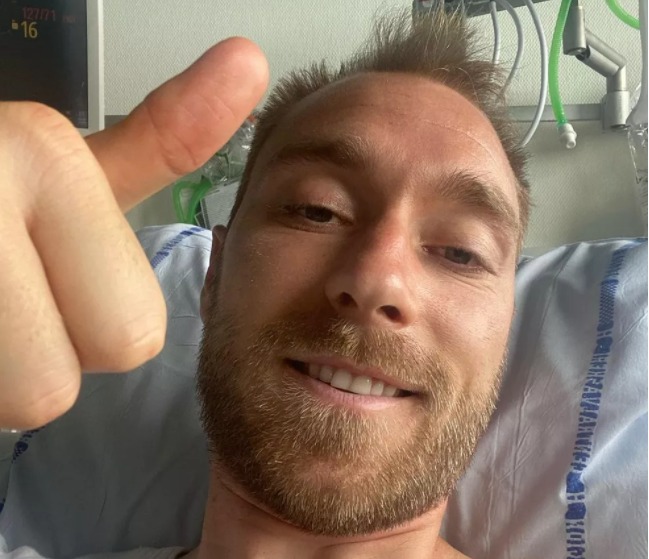 Eriksen recebe alta após sofrer mal súbito em campo