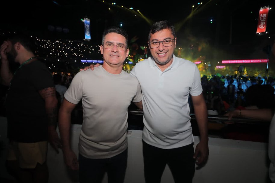 David Almeida e indicados para chapa de Wilson Lima prestigiam Festival de Parintins