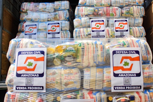 Envira recebe 6,5 toneladas de alimentos após decretar situação de emergência devido à cheia