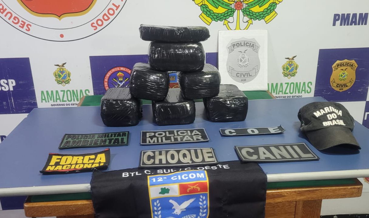 Drogas avaliadas em R$ 700 mil são apreendidas em barco em Coari