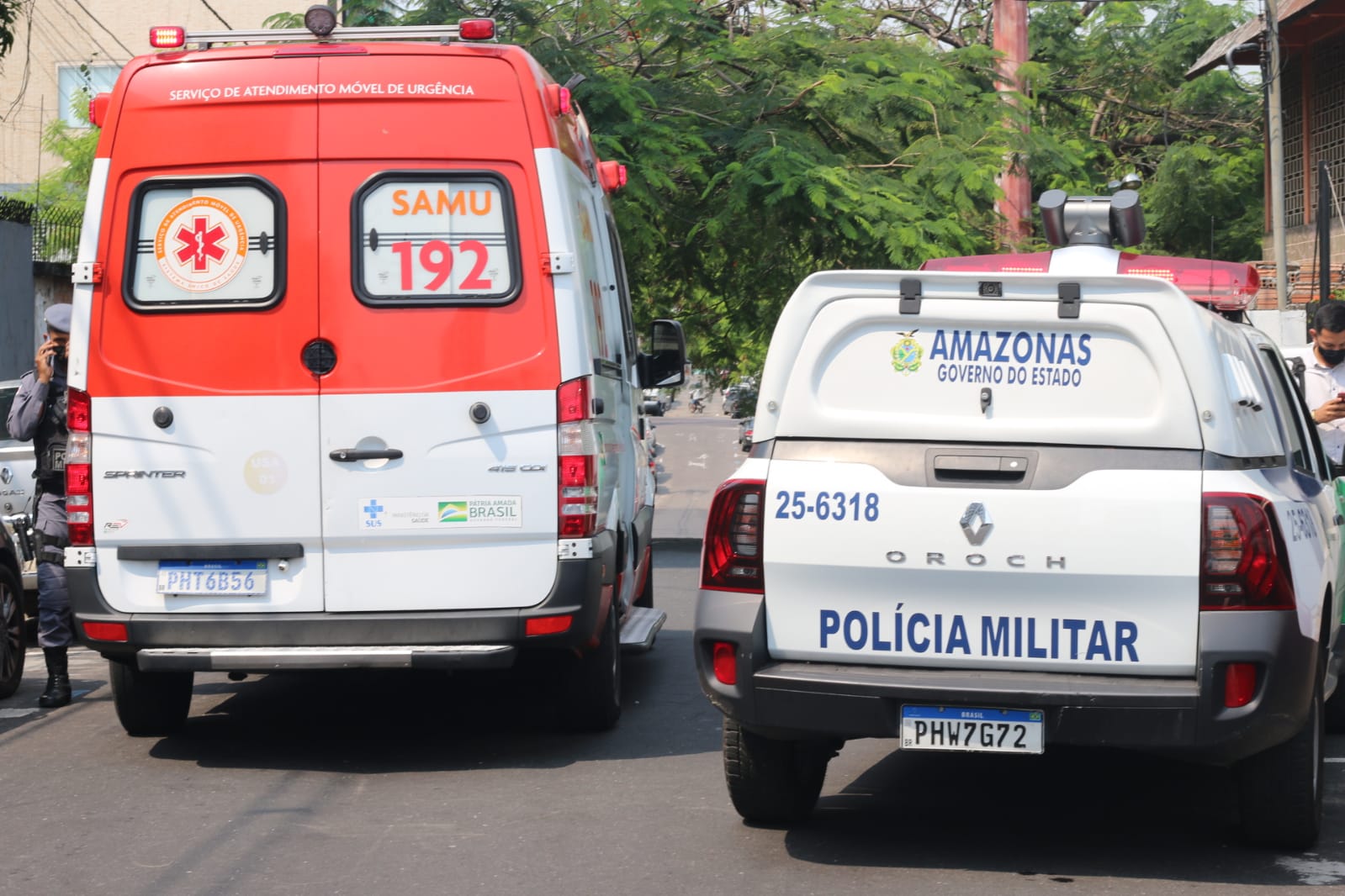 Dupla é baleada durante perseguição no Vieiralves em Manaus
