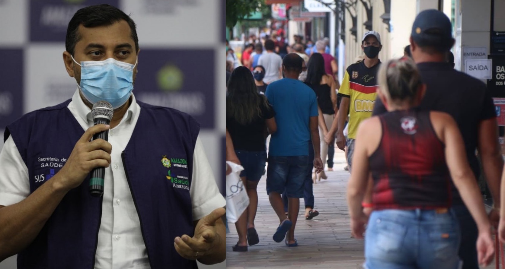 Wilson Lima se diz preocupado com 3ª onda, mas vai na contramão