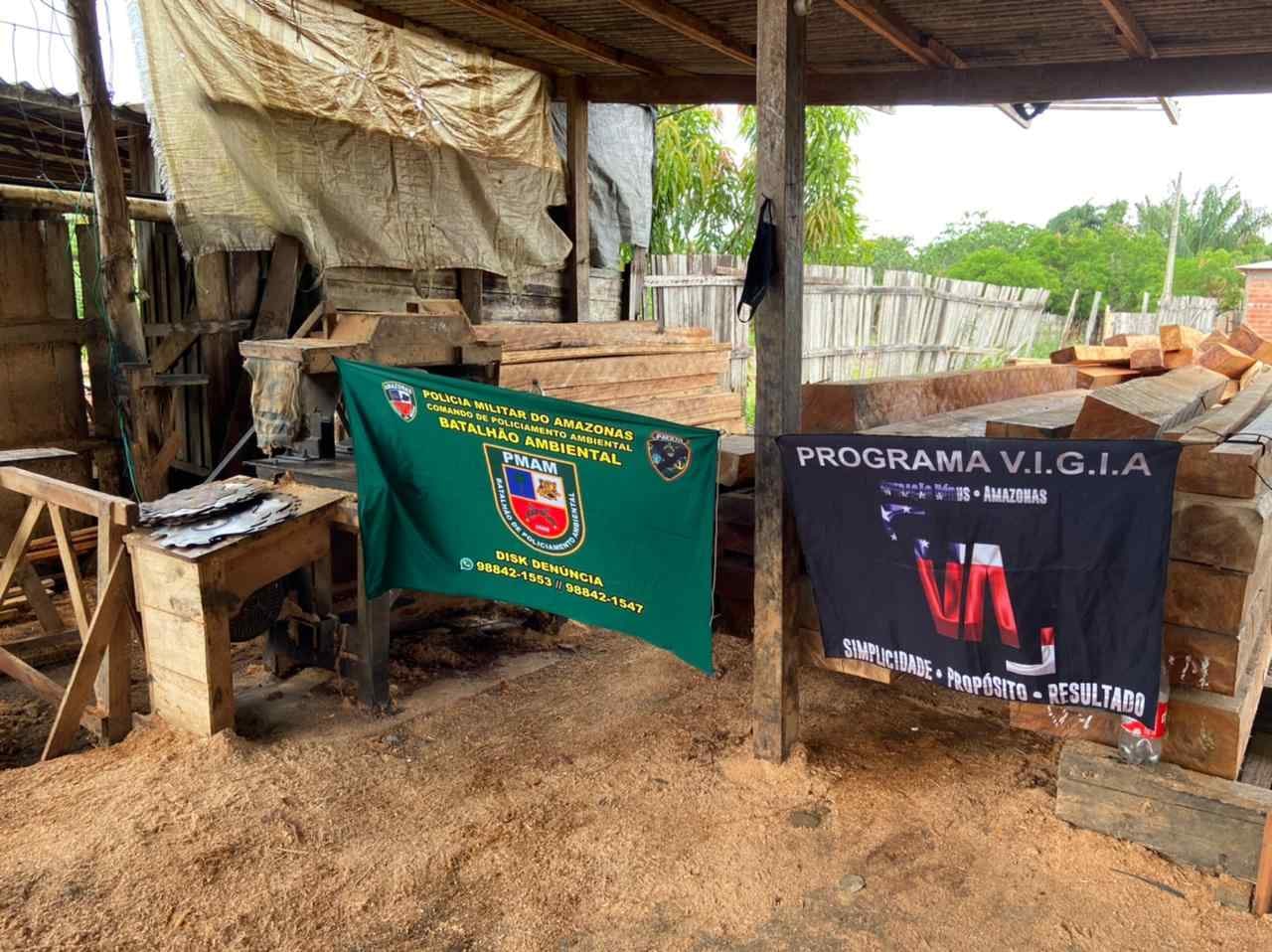 Três são presos e serrarias clandestinas são fechadas no Amazonas