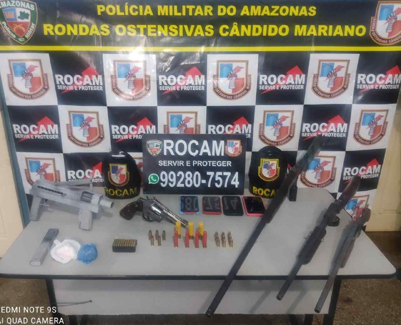 Mulher é presa com submetralhadora e rifle no Amazonas