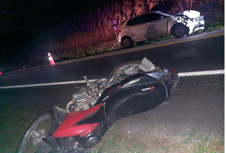 Motociclista morre após ser atingido por carro em grave acidente na BR-174