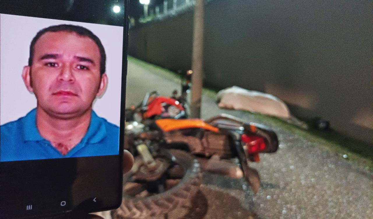 Motociclista morre em acidente ao ser lançado contra poste em Manaus 
