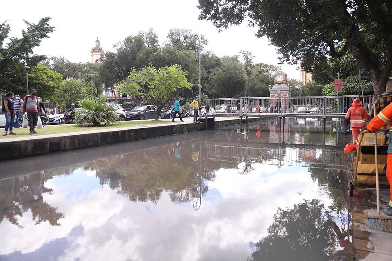 Barricadas serão construídas no Centro de Manaus devido à cheia