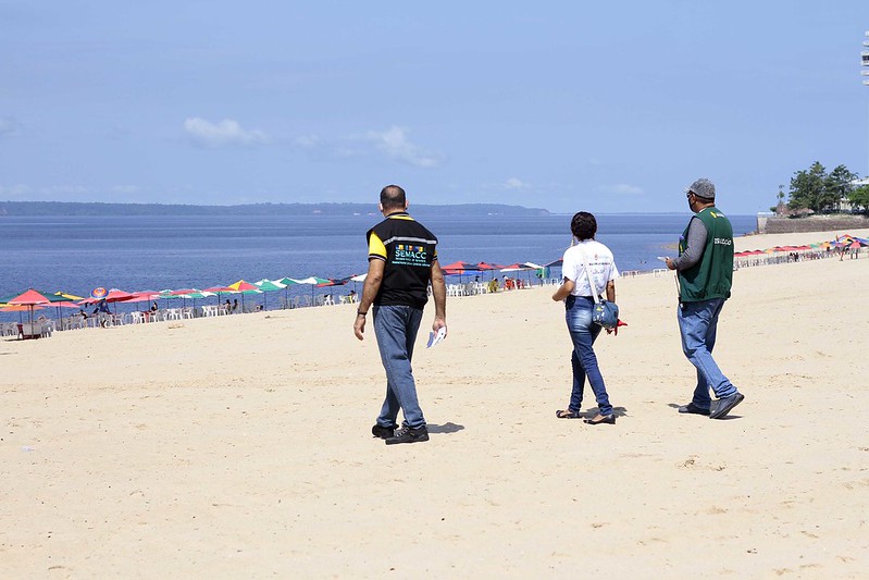 Primeiro sábado de reabertura da Ponta Negra tem movimentação tranquila