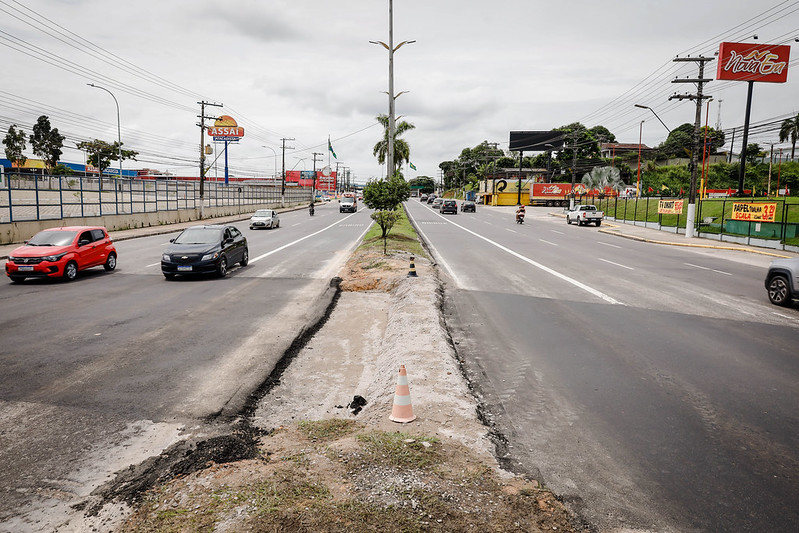 Obras na avenida Torquato Tapajós são concluídas e trânsito liberado